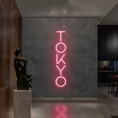 Tokyo Vertical Neon Sign - Custom T-Shirt Today