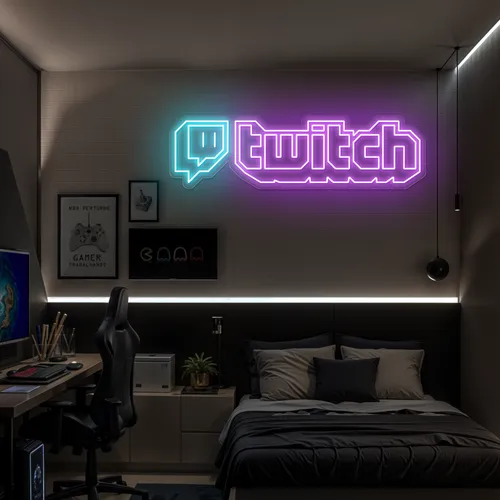 Twitch Streaming Setup Neon Sign - Custom T-Shirt Today