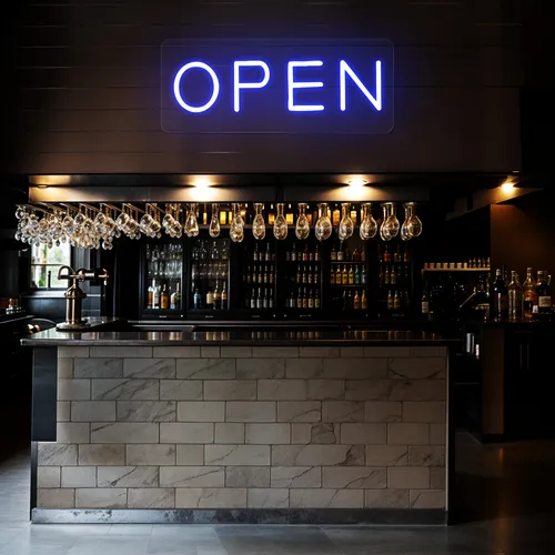 Mini Open Neon Sign - Custom T-Shirt Today