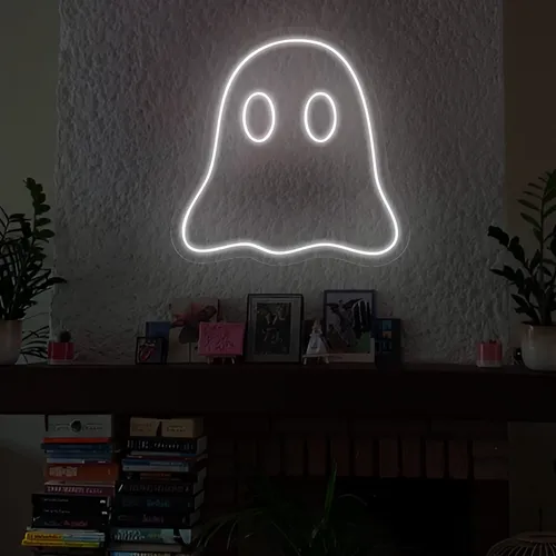 Mini Ghost Neon Sign - Custom T-Shirt Today