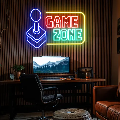Game Zone Neon Sign - Custom T-Shirt Today