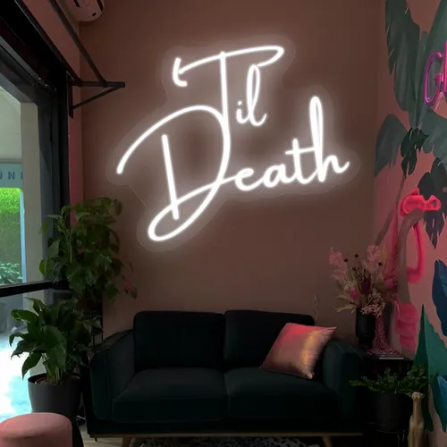 Til Death Neon Signs - Custom T-Shirt Today