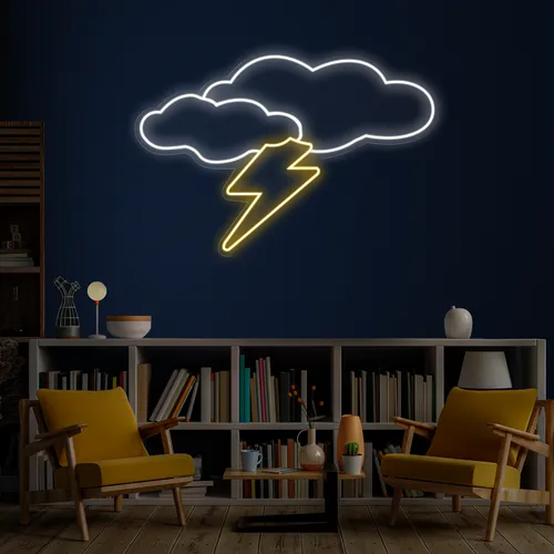 Thunder Cloud Neon Sign - Custom T-Shirt Today