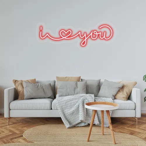 Custom I Love You Neon Sign - Custom T-Shirt Today