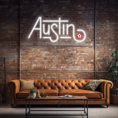 Custom Neon Signs Austin - Custom T-Shirt Today