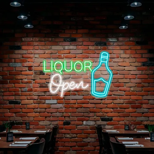 Custom Neon Liquor Signs - Custom T-Shirt Today