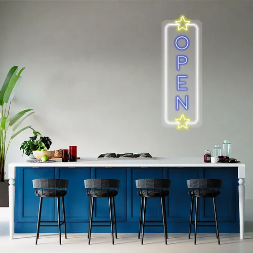 Custom Vertical Neon Open Signs - Custom T-Shirt Today