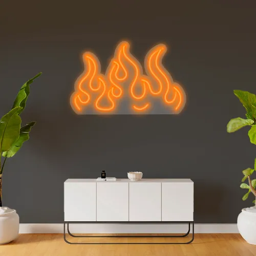 Custom Fire Neon Signs - Custom T-Shirt Today