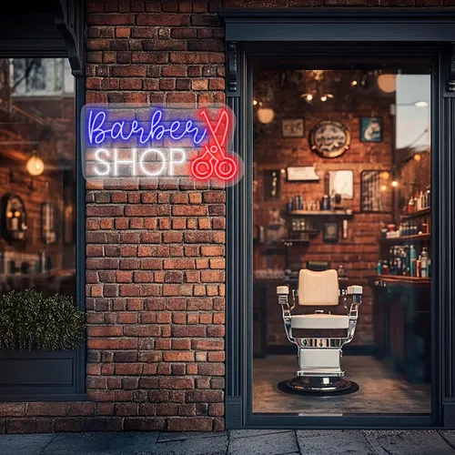 Custom Barber Shop Neon Signs - Custom T-Shirt Today