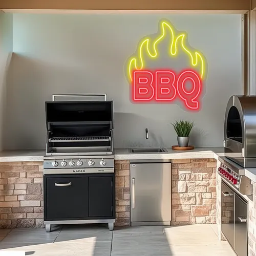 Custom Neon Barbecue Signs - Custom T-Shirt Today