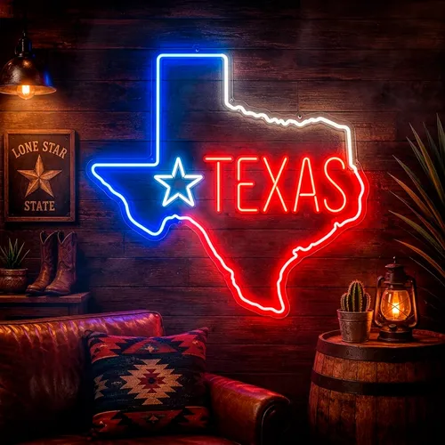 Custom Texas Neon Signs - Custom T-Shirt Today