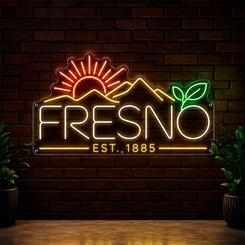 Custom Commercial Neon Signs Fresno - Custom T-Shirt Today