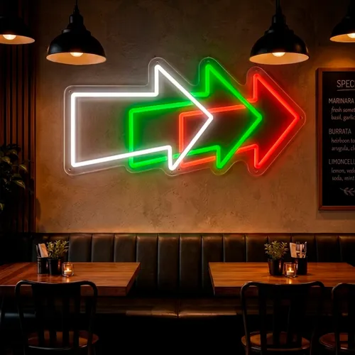 Custom Neon Arrow Signs - Custom T-Shirt Today