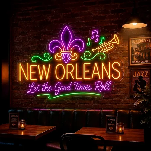 Custom Neon Signs New Orleans - Custom T-Shirt Today