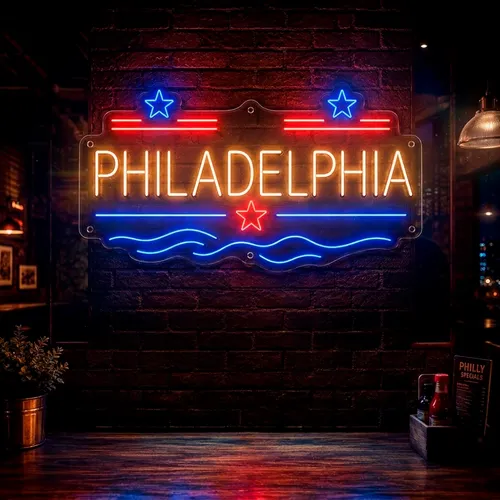 Custom Neon Signs Philadelphia - Custom T-Shirt Today