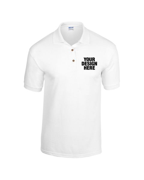 Gildan Adult 6 oz. 50/50 Jersey Polo - Custom T-Shirt Today