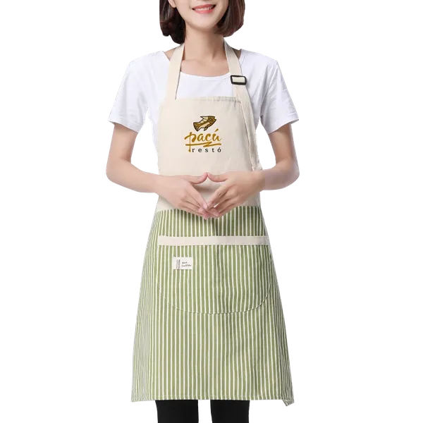 Apron with Happy Bear Patch - Custom T-Shirt Today