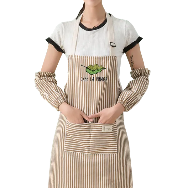 Striped Cotton and Linen Apron - Custom T-Shirt Today