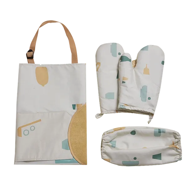 Striped Three-Piece Apron - Custom T-Shirt Today