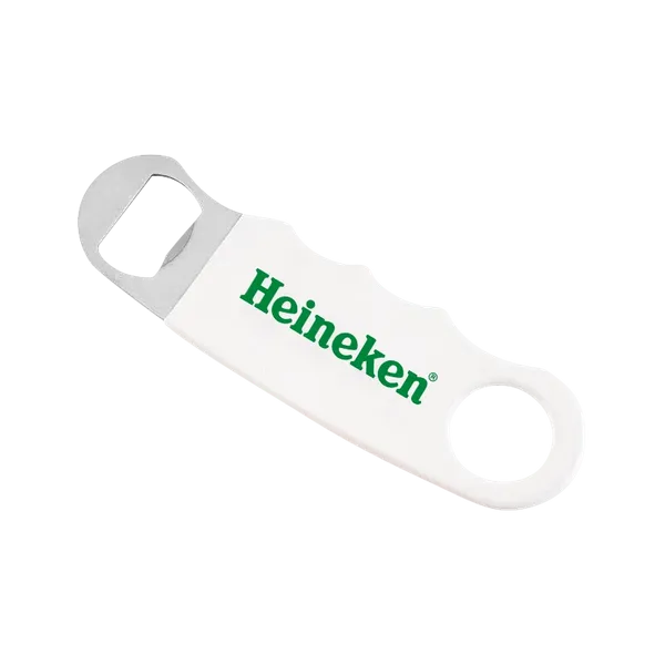 White Hand Grip Flat Bottle Opener - Custom T-Shirt Today