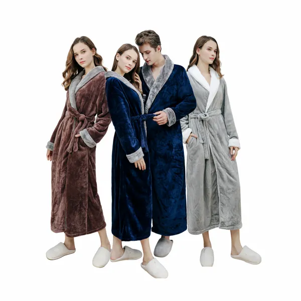 Stylish Custom Contrast Fleece Bathrobes - Custom T-Shirt Today