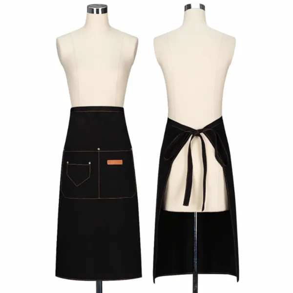 Lengthy Mid-Waist Denim Apron - Custom T-Shirt Today