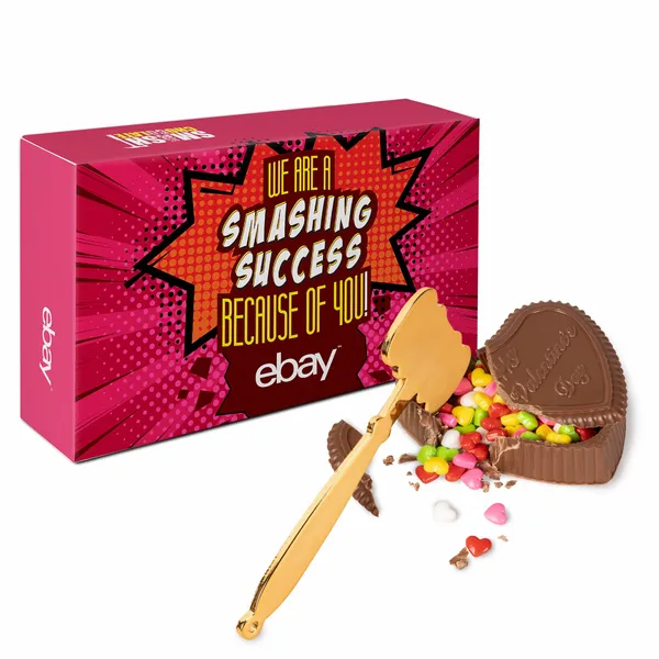 Smash Chocolate Heart with Candy Hearts - Custom T-Shirt Today
