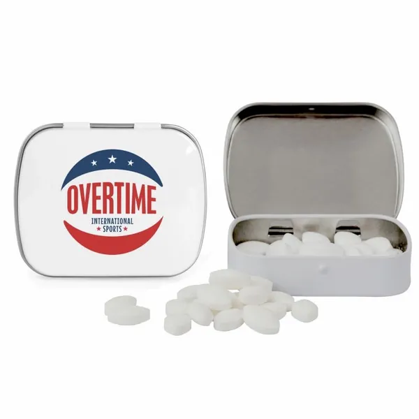 Domed Tin with Football Shaped Mints - Custom T-Shirt Today