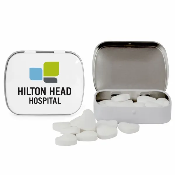 Domed Tin with Heart Shaped Mints - Custom T-Shirt Today