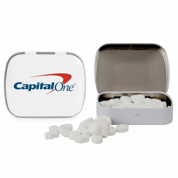 Domed Tin with Dollar Sign Shaped Mints - Custom T-Shirt Today