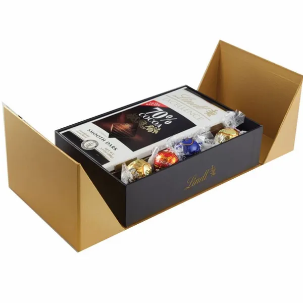 Golden Box of Lindt Sweets - Custom T-Shirt Today