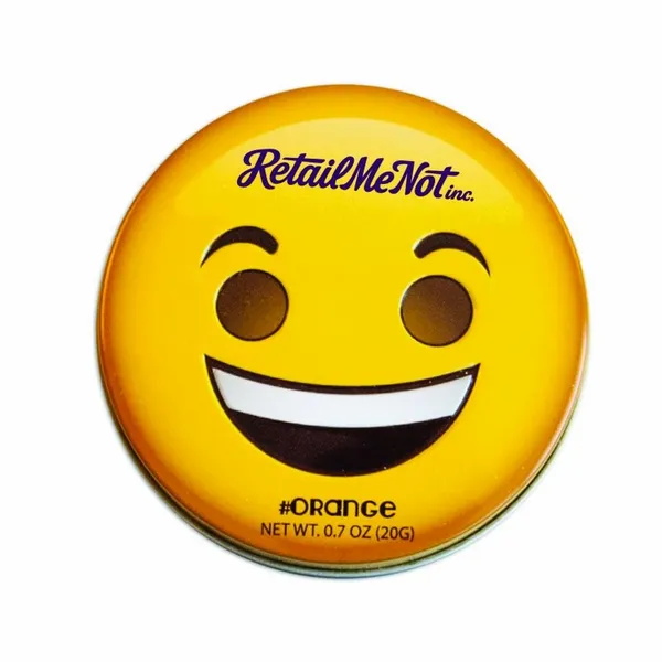 Smiley Face Emojy Tin with Orange Mints - Custom T-Shirt Today