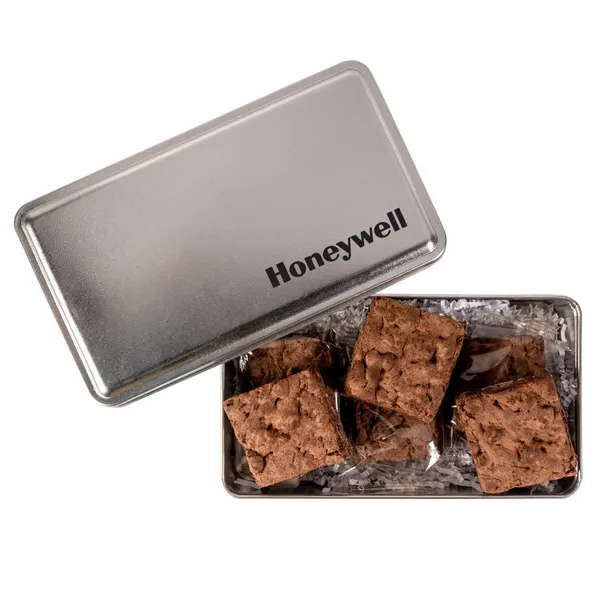 Fresh Beginnings 6 Fudge Brownies in Tin - Custom T-Shirt Today