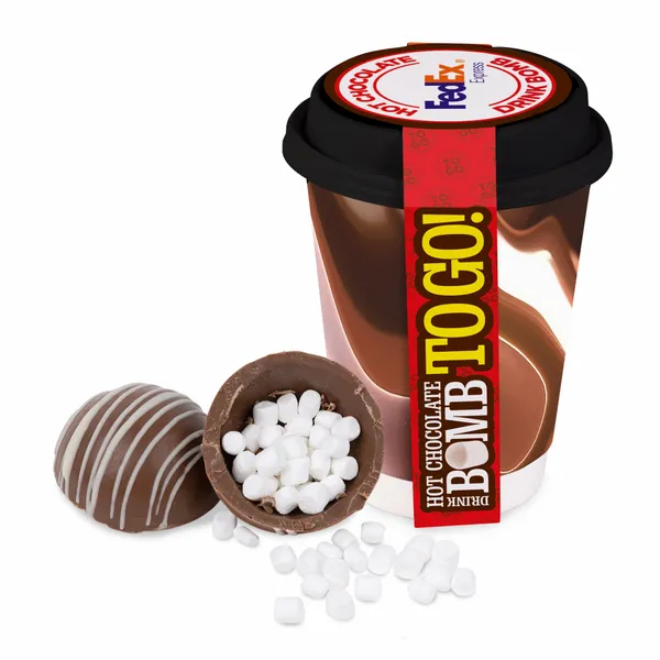 To-Go 12 oz. Cup with Hot Cocoa Bomb - Custom T-Shirt Today