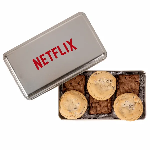 Fresh Beginnings Fudge Brownies & Chocolate Chip Cookies in Tin - Custom T-Shirt Today