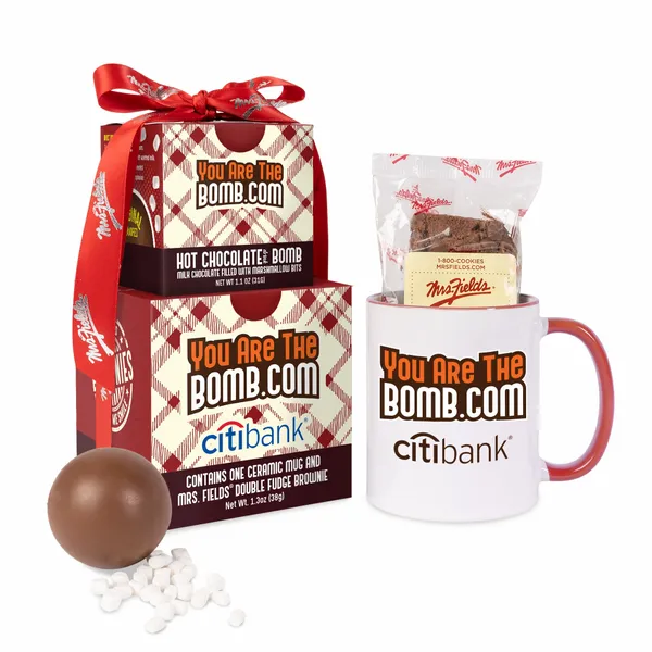 Mrs. Fields Mug, Brownie, Hot Chocolate Bomb Gift Set - Custom T-Shirt Today