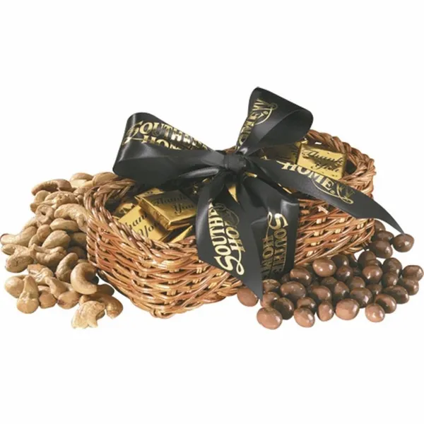 Gift Basket with Chocolate Sunflower Seeds - Custom T-Shirt Today