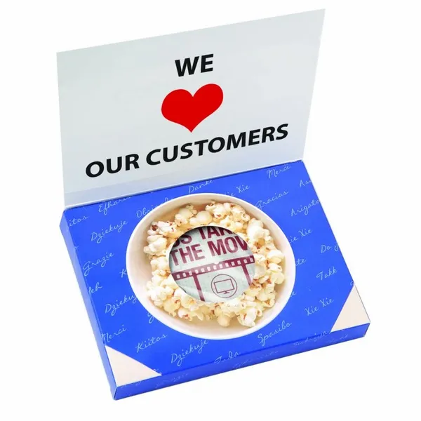Greeting Card Box with Microwave Popcorn - Custom T-Shirt Today