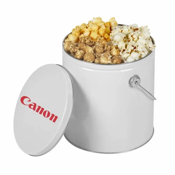 One Gallon Popcorn Tin - Trio Popcorn - Custom T-Shirt Today