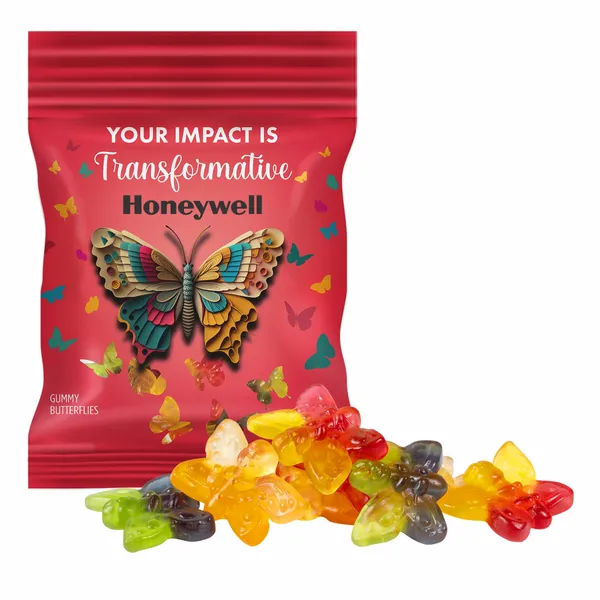 Clever Candy 2oz. Full Color DigiBag™ with Gummy Butterflies - Custom T-Shirt Today
