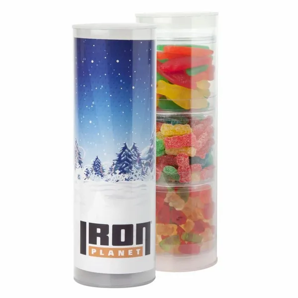 Clever Candy 3 Piece Gift Tube with Gummy Candy - Custom T-Shirt Today