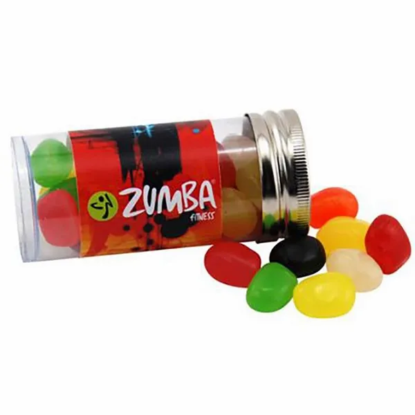 Small 3" Candy Tube with Assorted Jelly Beans - Custom T-Shirt Today
