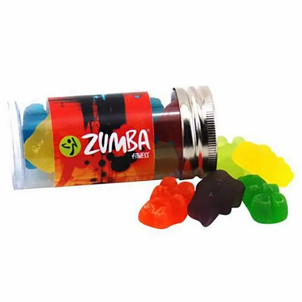 Clever Candy Small 3" Candy Tube with Gummy Bears - Custom T-Shirt Today
