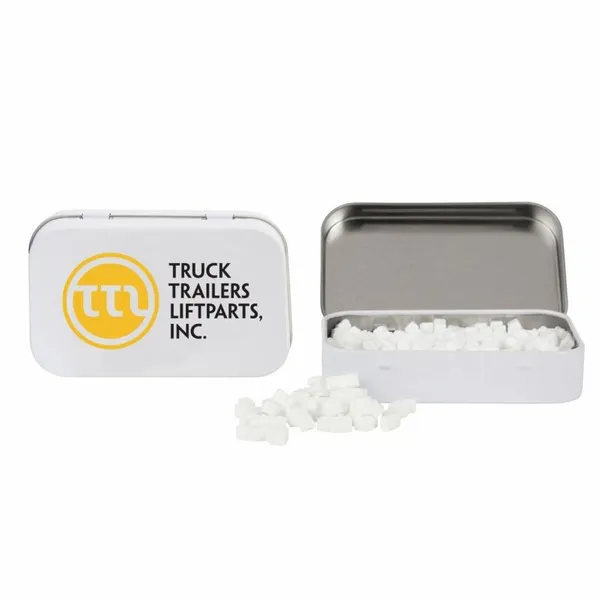 Rectangular Tin with Truck Shaped Mints - Custom T-Shirt Today