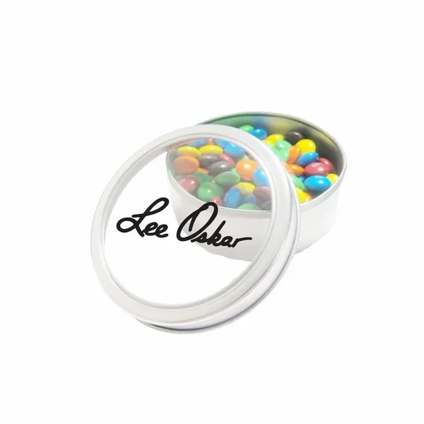 M&M'S® in Large Top View Tin - Custom T-Shirt Today