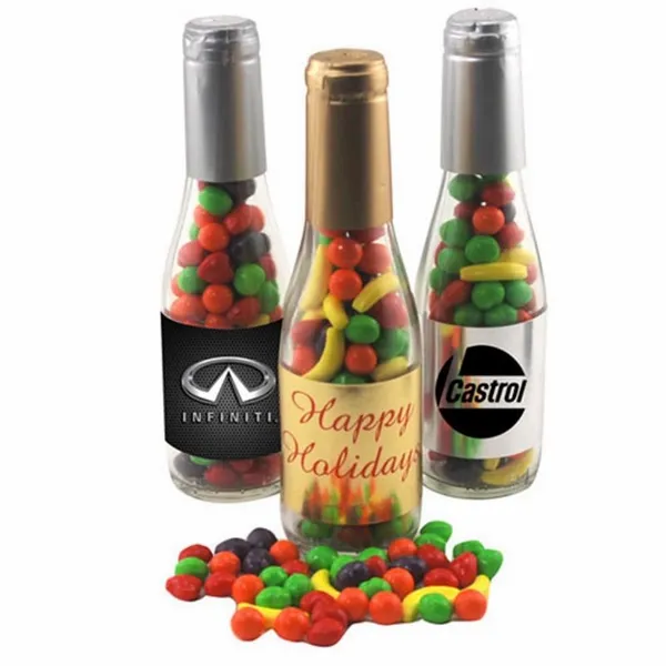 Champagne Bottle with Candy Fruitz 8" - Custom T-Shirt Today