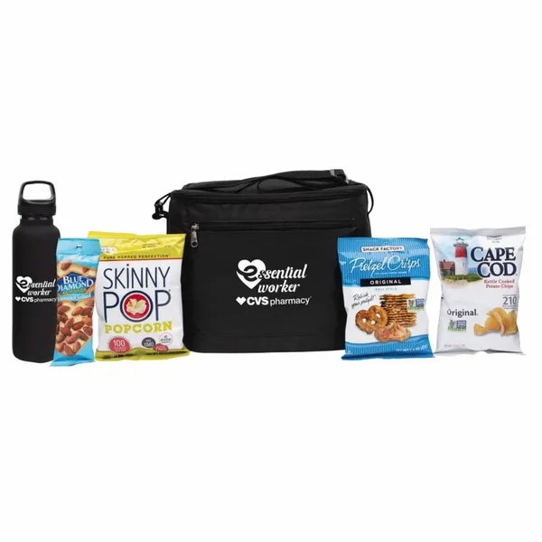 Deluxe Appreciation Cooler Water Bottle Set With Snacks - Custom T-Shirt Today