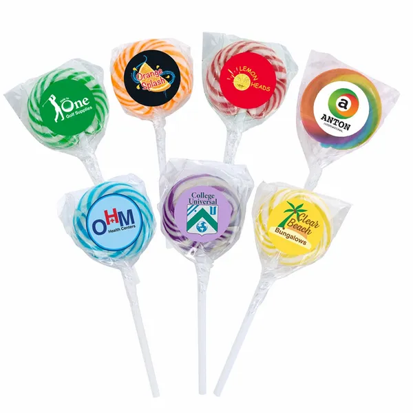 Swirl Lollipop with Round Label - Custom T-Shirt Today