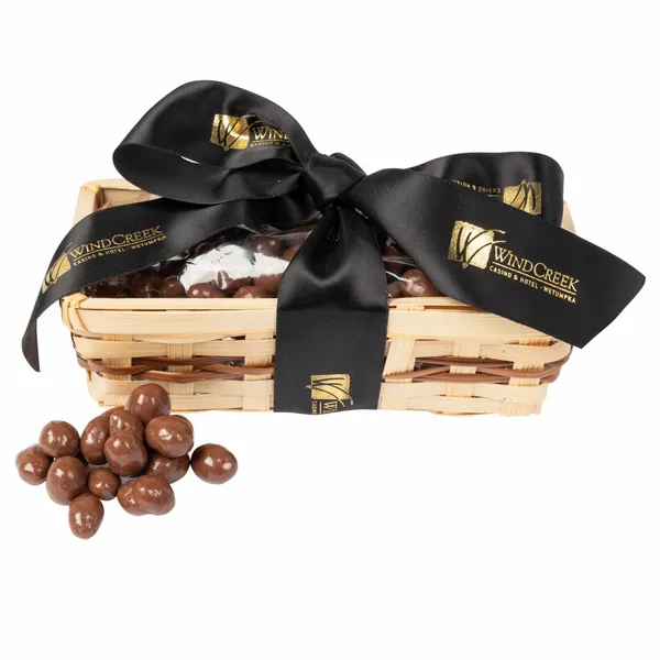 Gift Basket with Choc Covered Peanuts - Custom T-Shirt Today