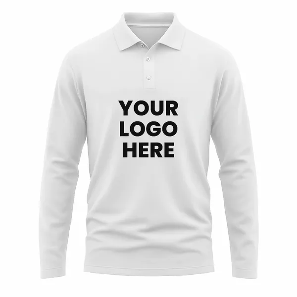 Full Color Sublimated Long Sleeve Polo - Custom T-Shirt Today